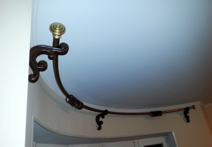 bastone per tenda semicircolare