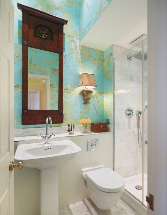 mappa nell'interno del bagno