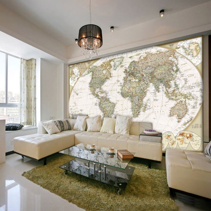 mappa nell'interno del soggiorno