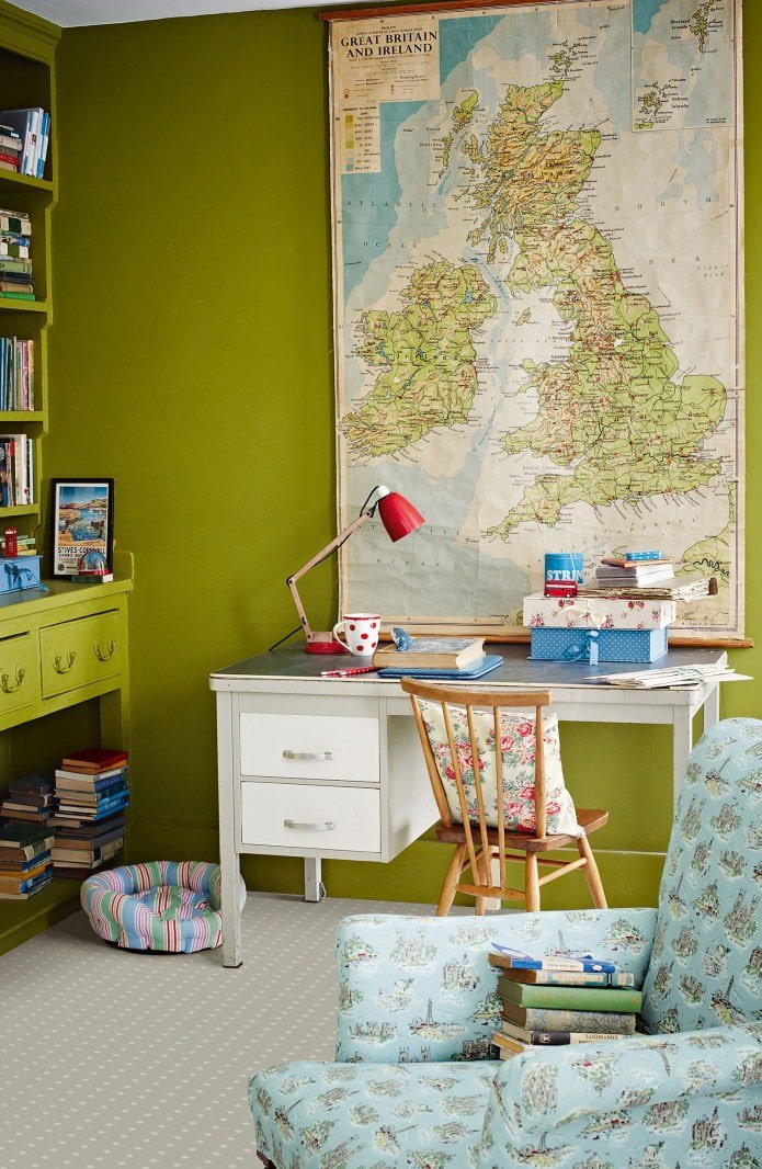 mappa nell'interno dell'ufficio