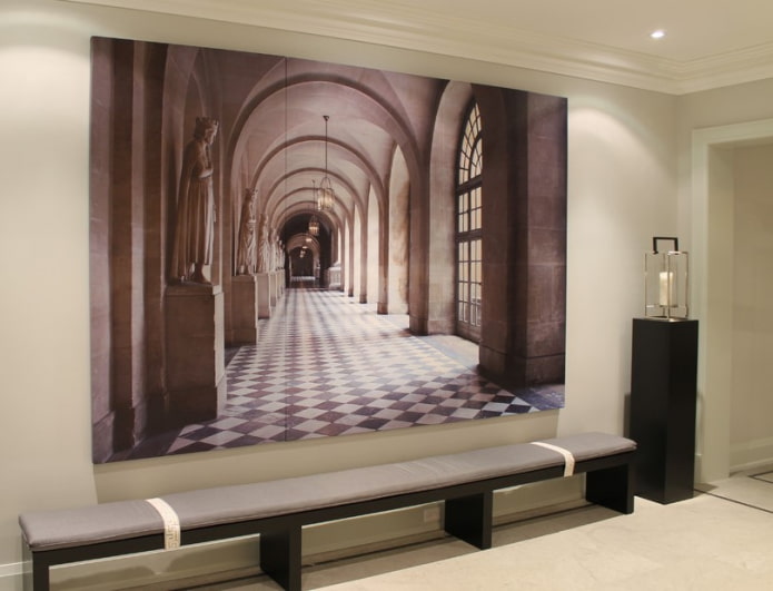 Tela 3D all'interno del corridoio