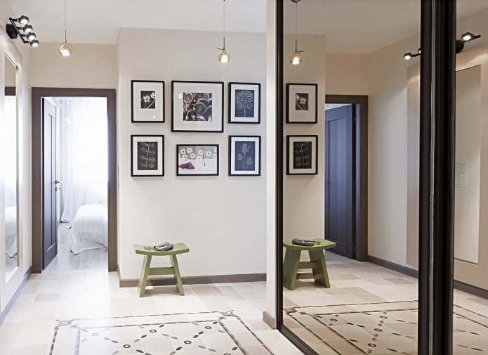 dipinti feng shui nell'interno del corridoio