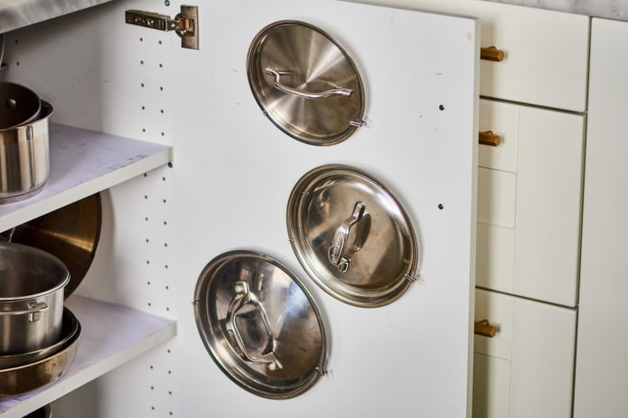 Coperchi sul lato interno delle facciate