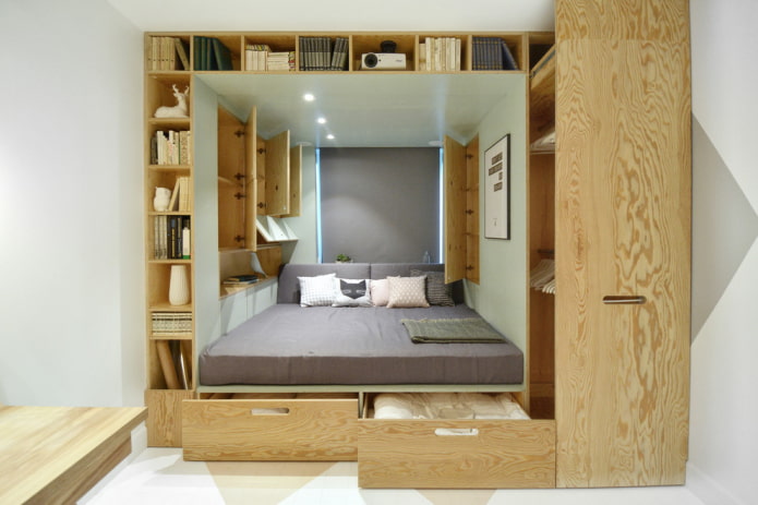 Design insolito per la camera da letto