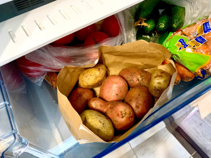 Patate in frigorifero