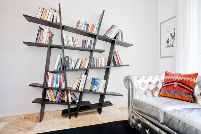 combinazione di colori delle librerie negli interni