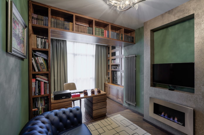 librerie all'interno dell'ufficio