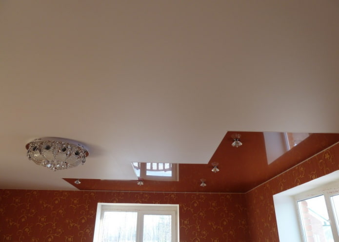 combinazione di tele opache e lucide