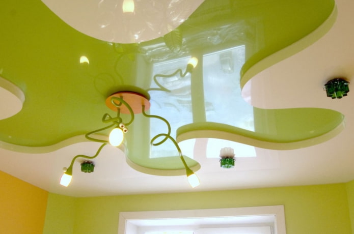 struttura del soffitto a due livelli