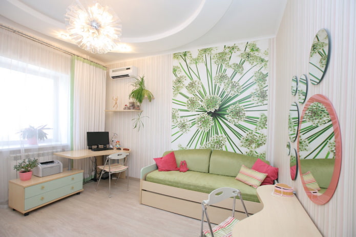 decorazione della camera da letto per una ragazza adolescente
