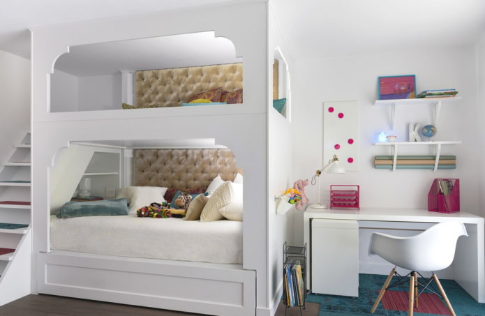 progetto per la camera da letto di due bambine