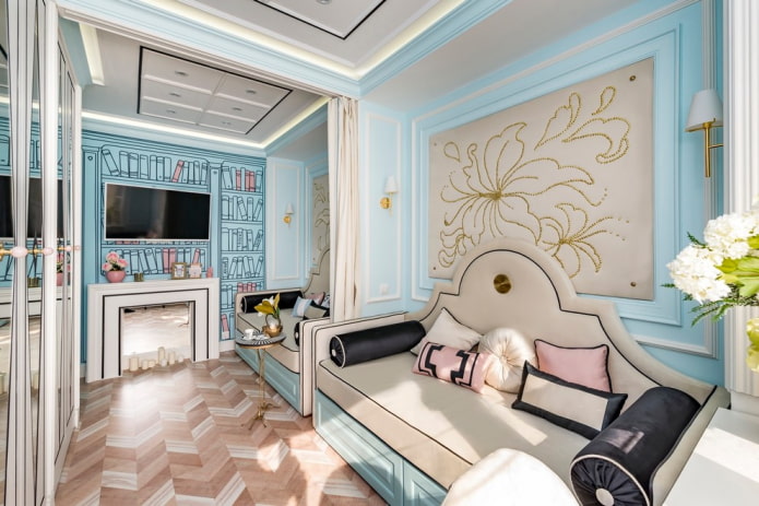 decorazione della camera da letto per due ragazze