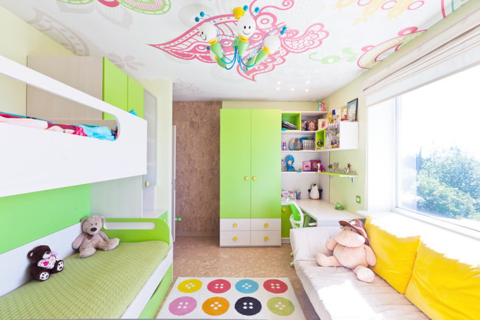 decorazione della camera da letto per due ragazze