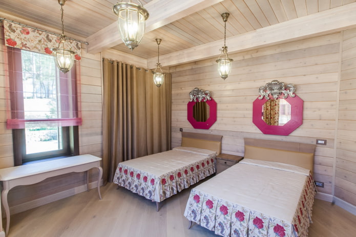 design della camera da letto per due ragazze adolescenti