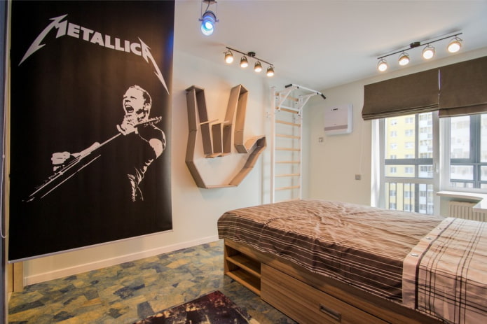 decorare la camera da letto di un adolescente
