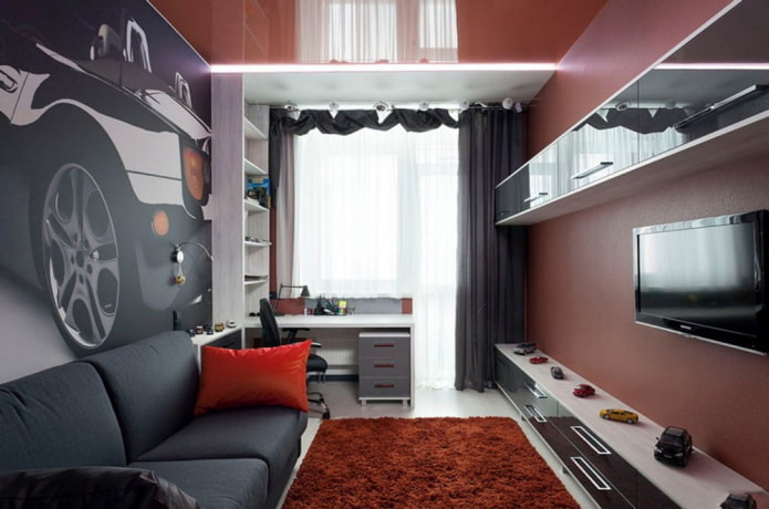 decorazione della camera da letto per un ragazzo adolescente