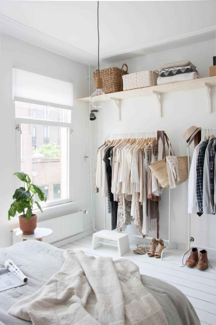 camera da letto in stile scandinavo