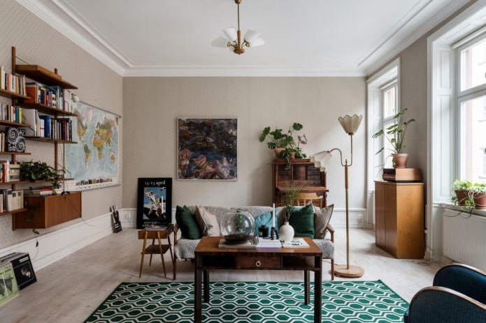 soggiorno in stile scandinavo