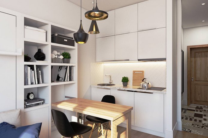 monolocale 18 mq in stile moderno
