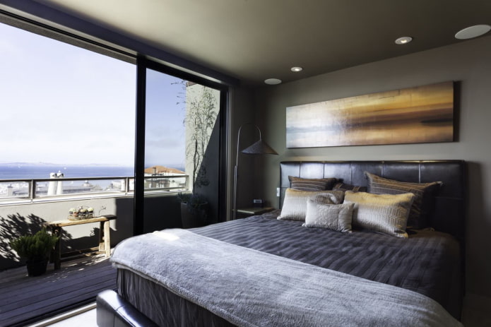 struttura del soffitto marrone nella camera da letto
