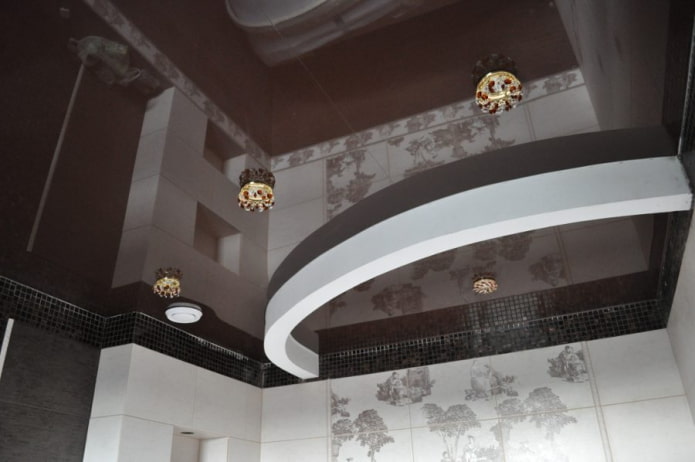 soffitto marrone lucido