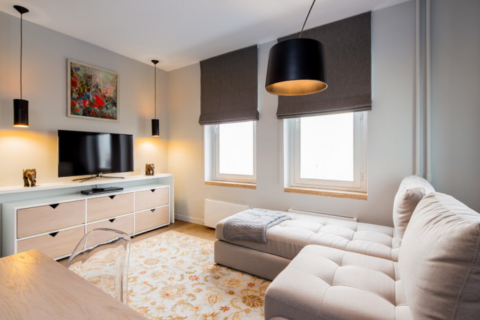 tende romane corte in stile moderno