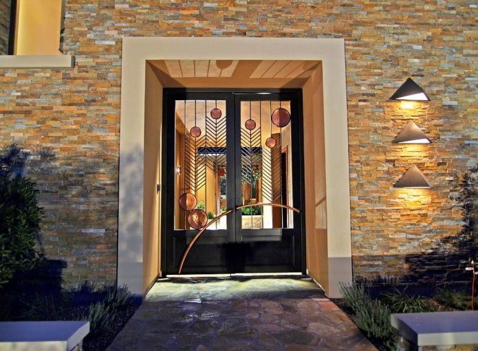 porta forgiata in stile art déco