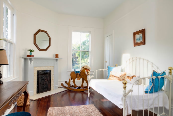 letto per bambini forgiato all'interno