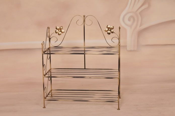 mini scaffale forgiato