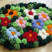 Come realizzare un tappeto con i pompon?-1