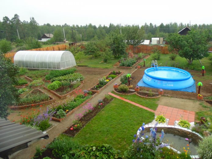 Terreno con piscina