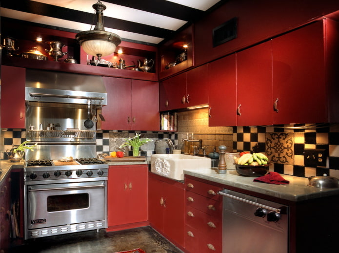 Cucina in stile country