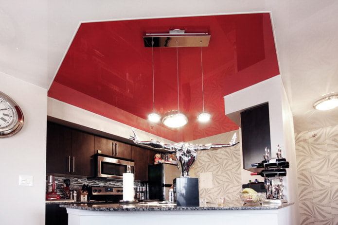 soffitto della cucina a forma di pentagono non standard