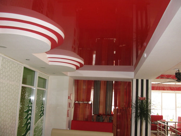 soffitto decorato a 3 livelli