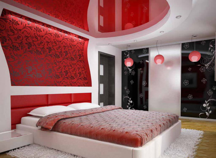 ritaglio rotondo con soffitto teso lucido