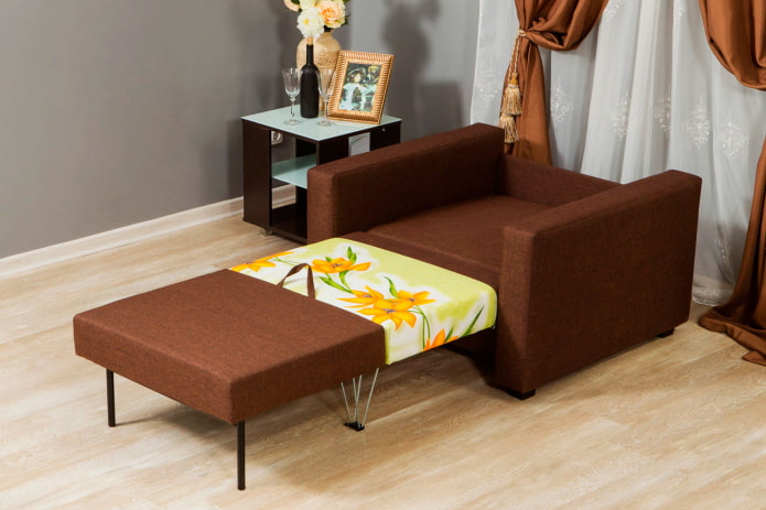 sedia pieghevole con lati interni