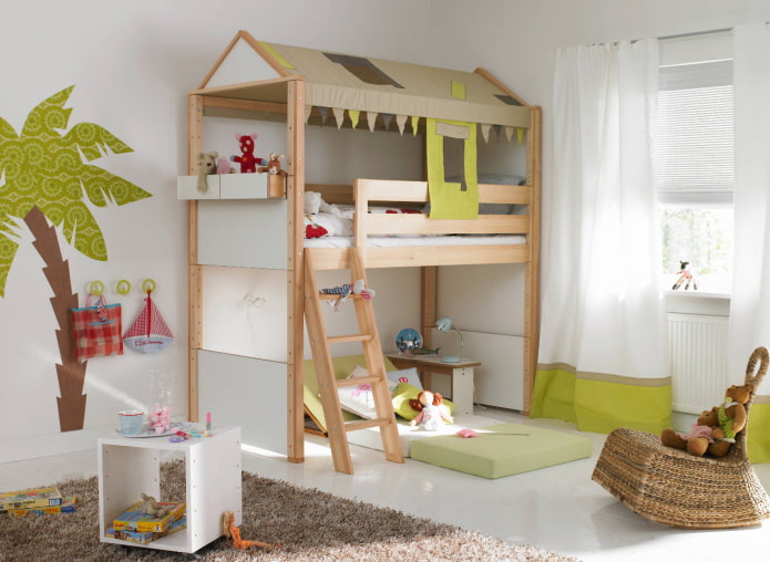 letto a forma di casa