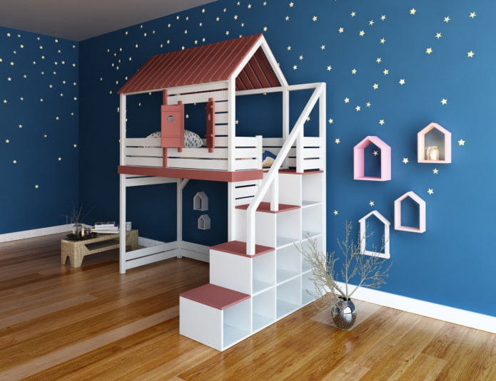letto a forma di casa