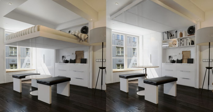 Letto BedUp (che arriva fino al soffitto)