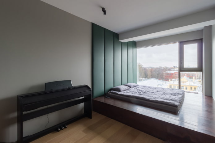 posizionamento di un letto a podio all'interno