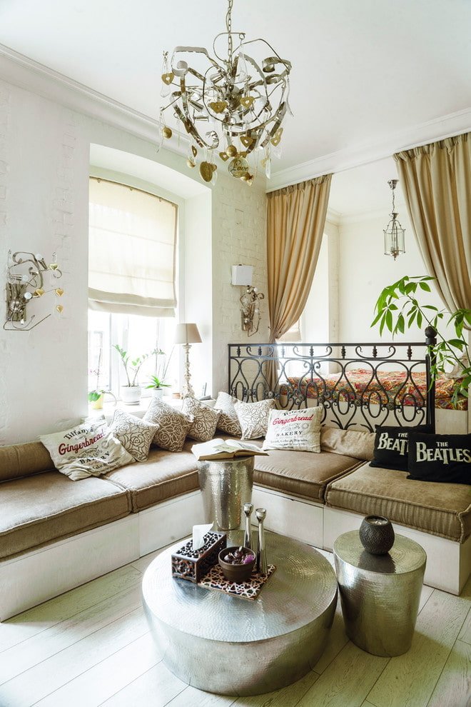 Boho in camera da letto-soggiorno