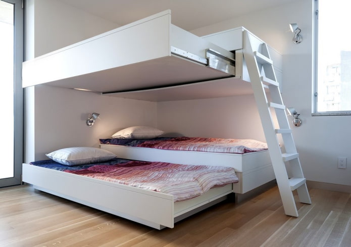 letto integrato nella cameretta