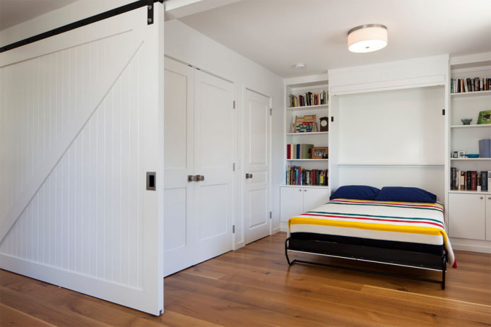 letto incorporato nell'interno della camera da letto