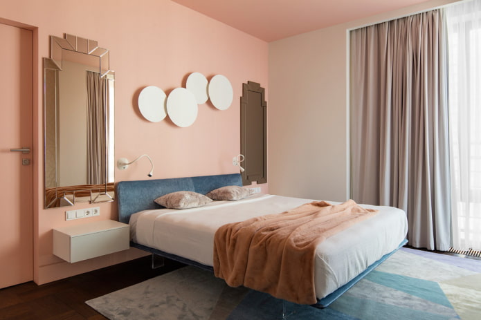 letto con testiera bassa all'interno
