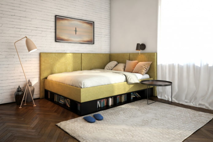 letto con due testiere all'interno