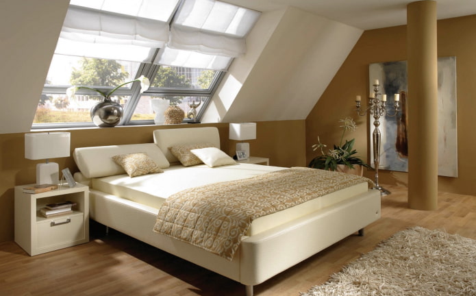 letto con testiera inclinata all'interno