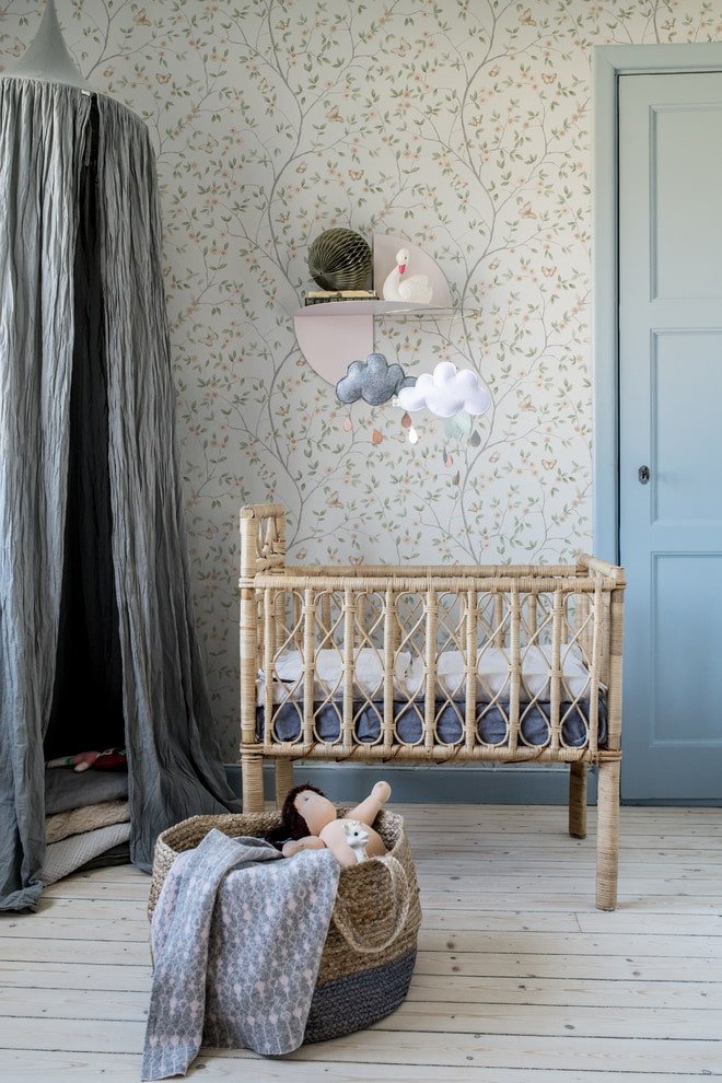 design insolito di una culla per bambini all'interno