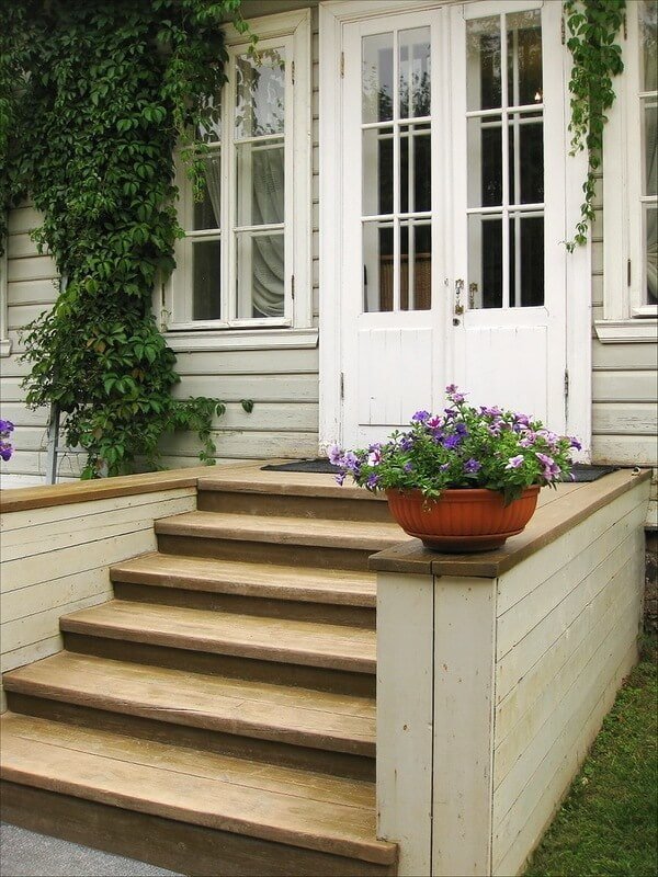 casa con veranda in legno