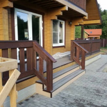 Veranda per una casa in legno-2