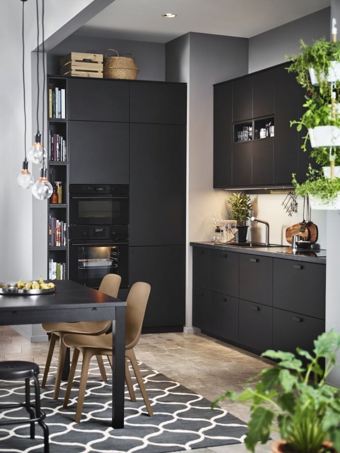cucina scura Ikea